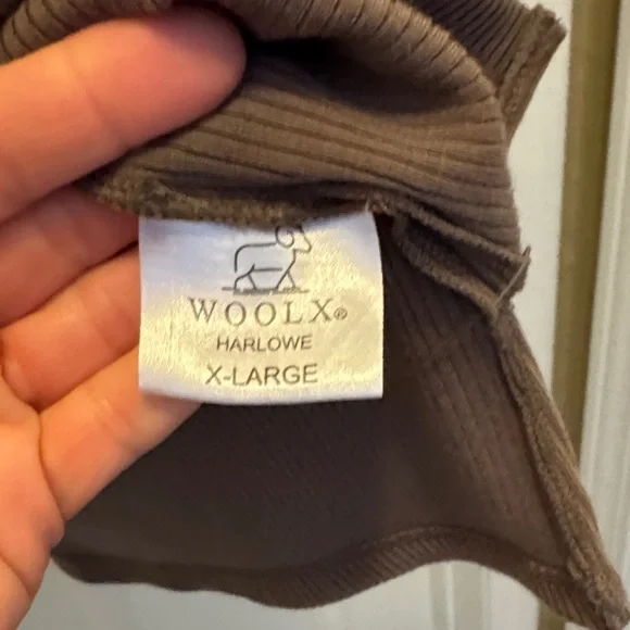 Woolx- “Harlowe” Brown Short Sleeve Dress with Pockets, XL, New Without Tags. - Picture 4 of 5